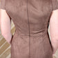 Sleeveless Suede Dress