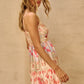 Twist Front Tiered Floral Maxi Dress