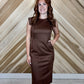 Sleeveless Suede Dress