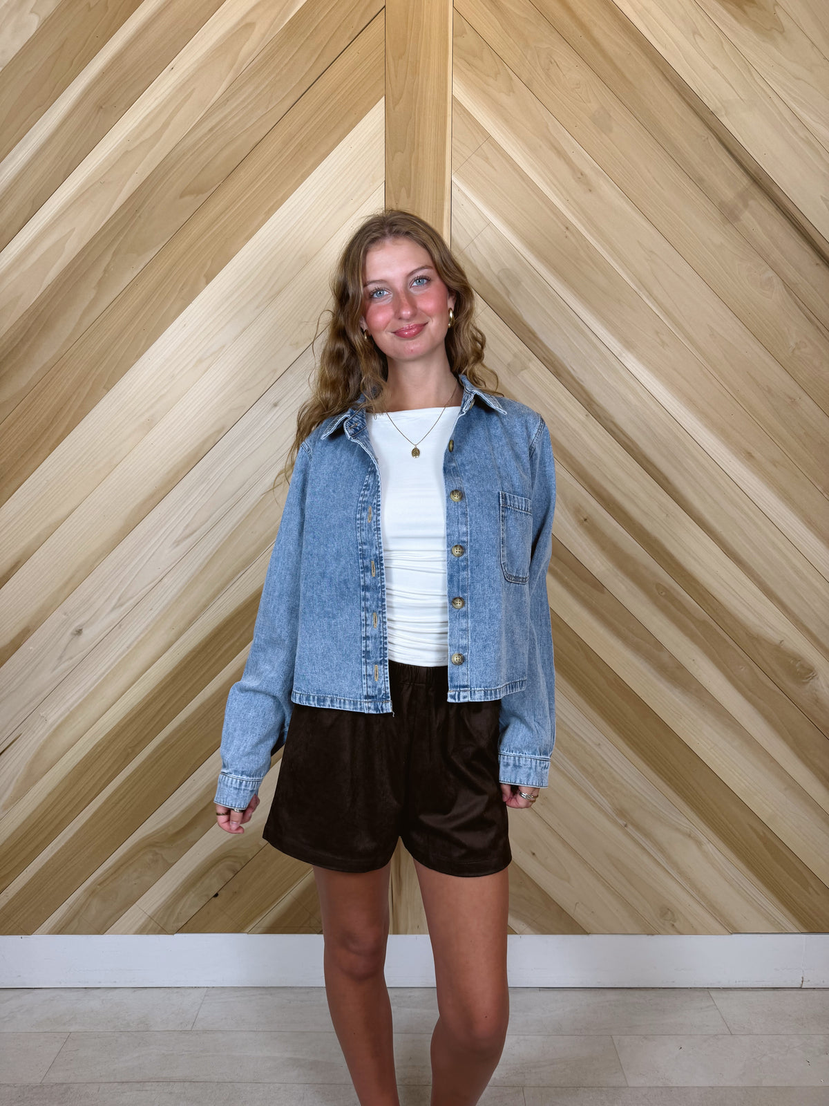 Denim Boxy Top
