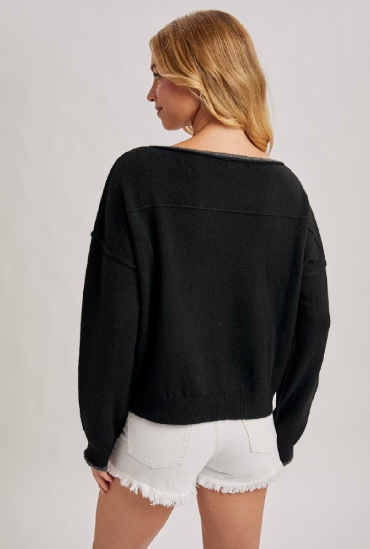 Boat Neck Soft Knit Sweater