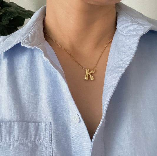 Balloon Initial Necklace