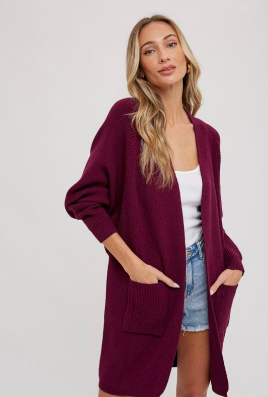 Open Front Batwing Cardigan
