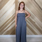Flowy Wide Leg Cotton Knit Jumpsuit