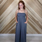 Flowy Wide Leg Cotton Knit Jumpsuit