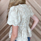 Front Tie Peplum Top