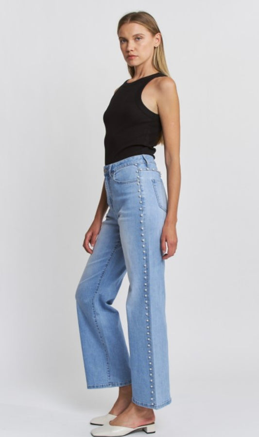 High Rise Pearl Jeans