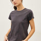 Round Neck Short Sleeve Top 2 colors