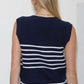 Stripe Navy Sweater Vest