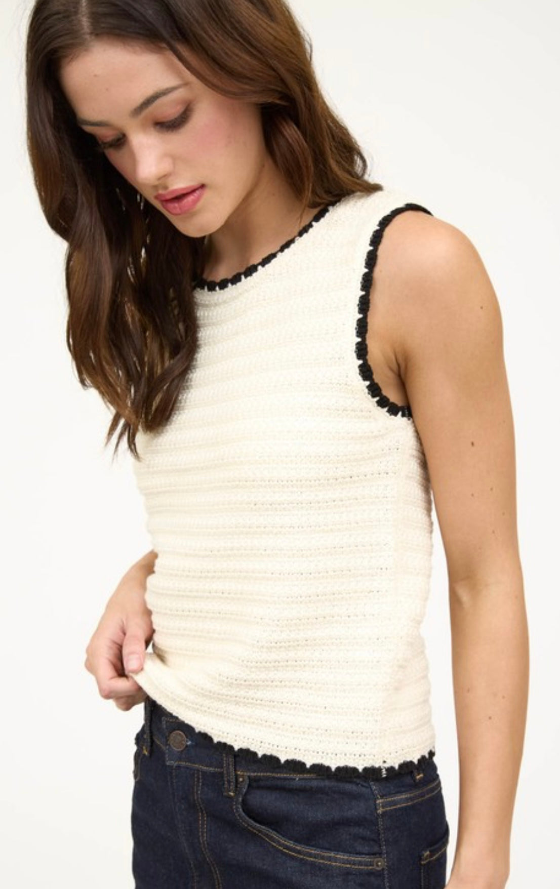Crochet Knit Sweater (2 Colors)