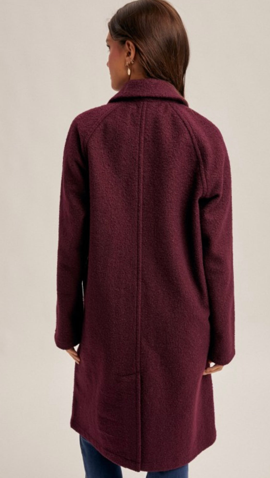 Teddy Textured Button Down Coat