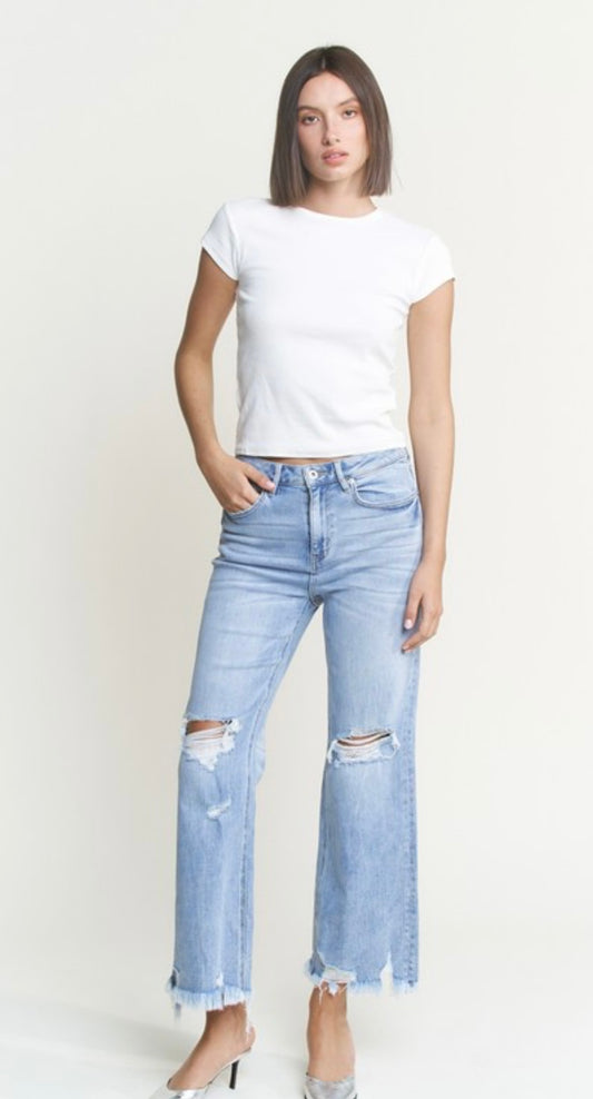 High Rise Wide Leg Jeans