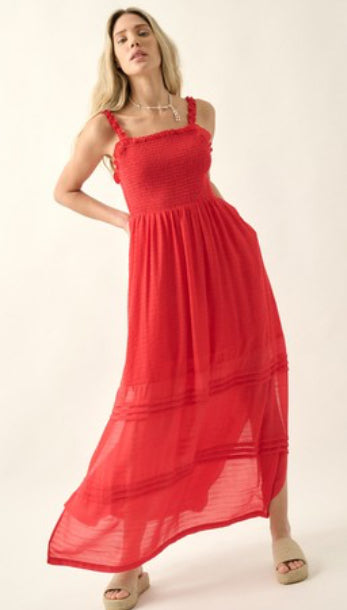 Smock Open Back Maxi