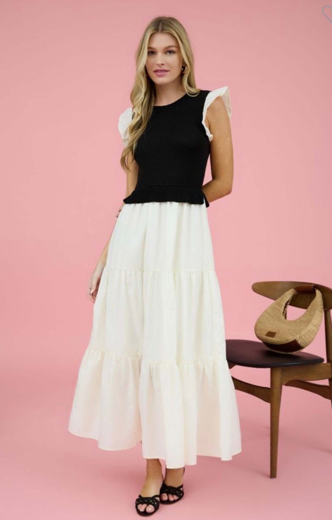 Sweater Top Maxi Dress