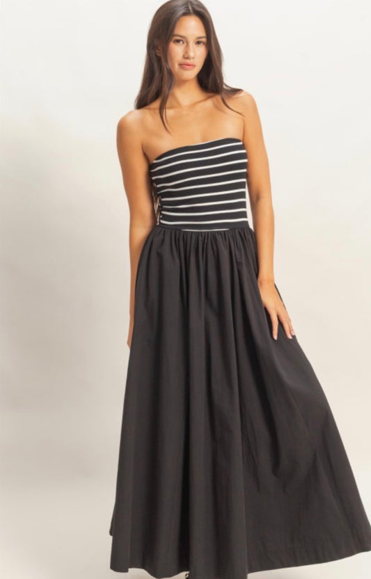 Strapless Midi Dress