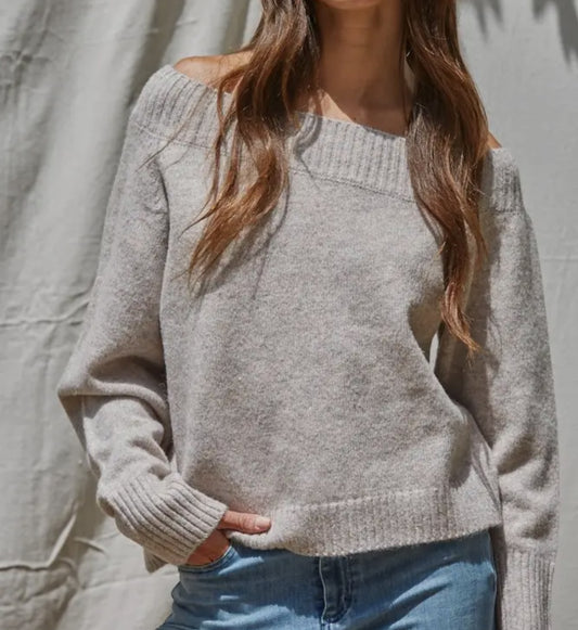 Knit off the Shoulder Sweater
