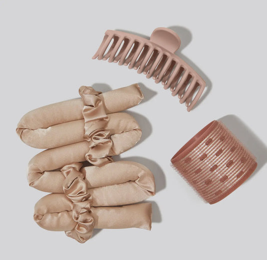 Holiday Satin Heatless Styling 5pc Gift Set