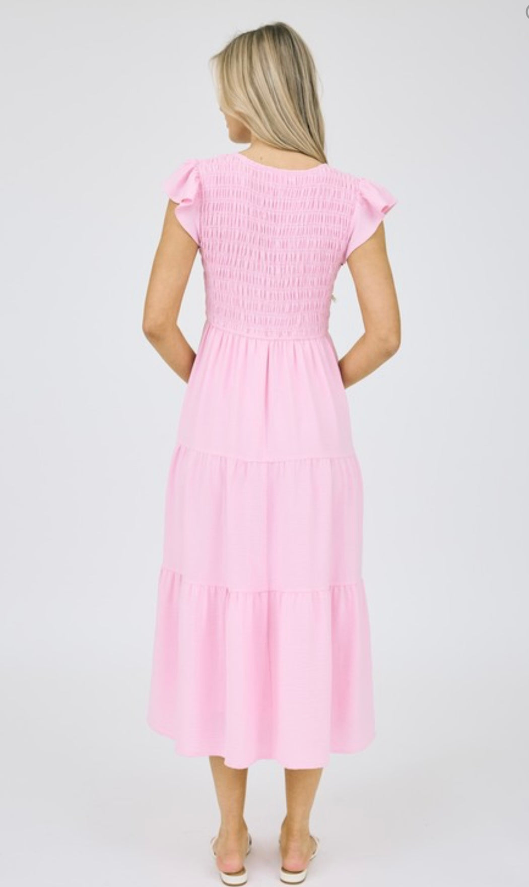 Flutter Sleeve Maxi Dress