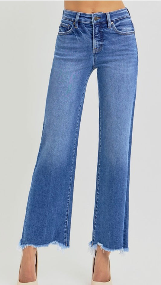 Tummy Control High Rise Straight Jeans