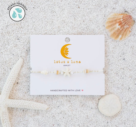 Lotus and Luna Anklet