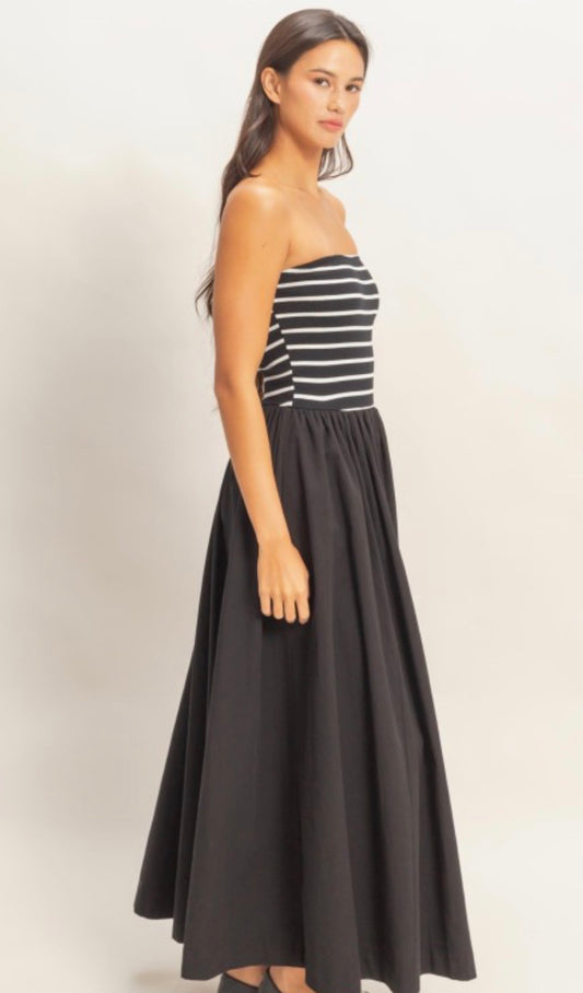 Strapless Midi Dress