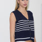 Stripe Navy Sweater Vest