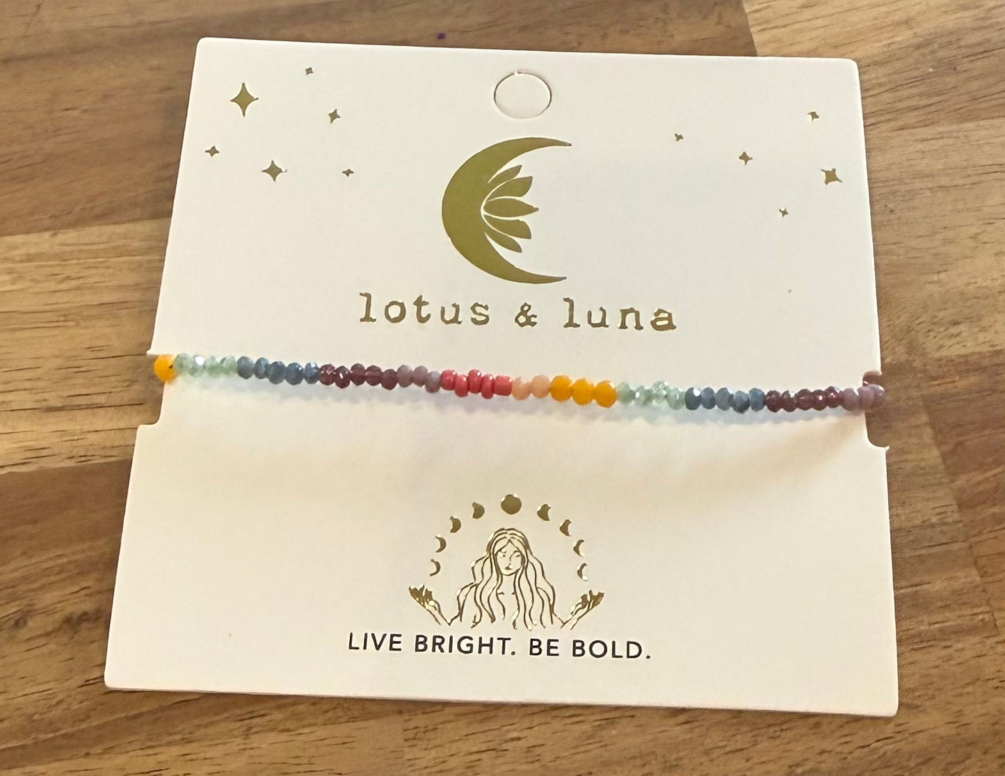 Lotus and Luna Goddess Bracelet