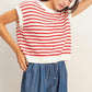 Short Sleeve Knit Sweater 2 Colors