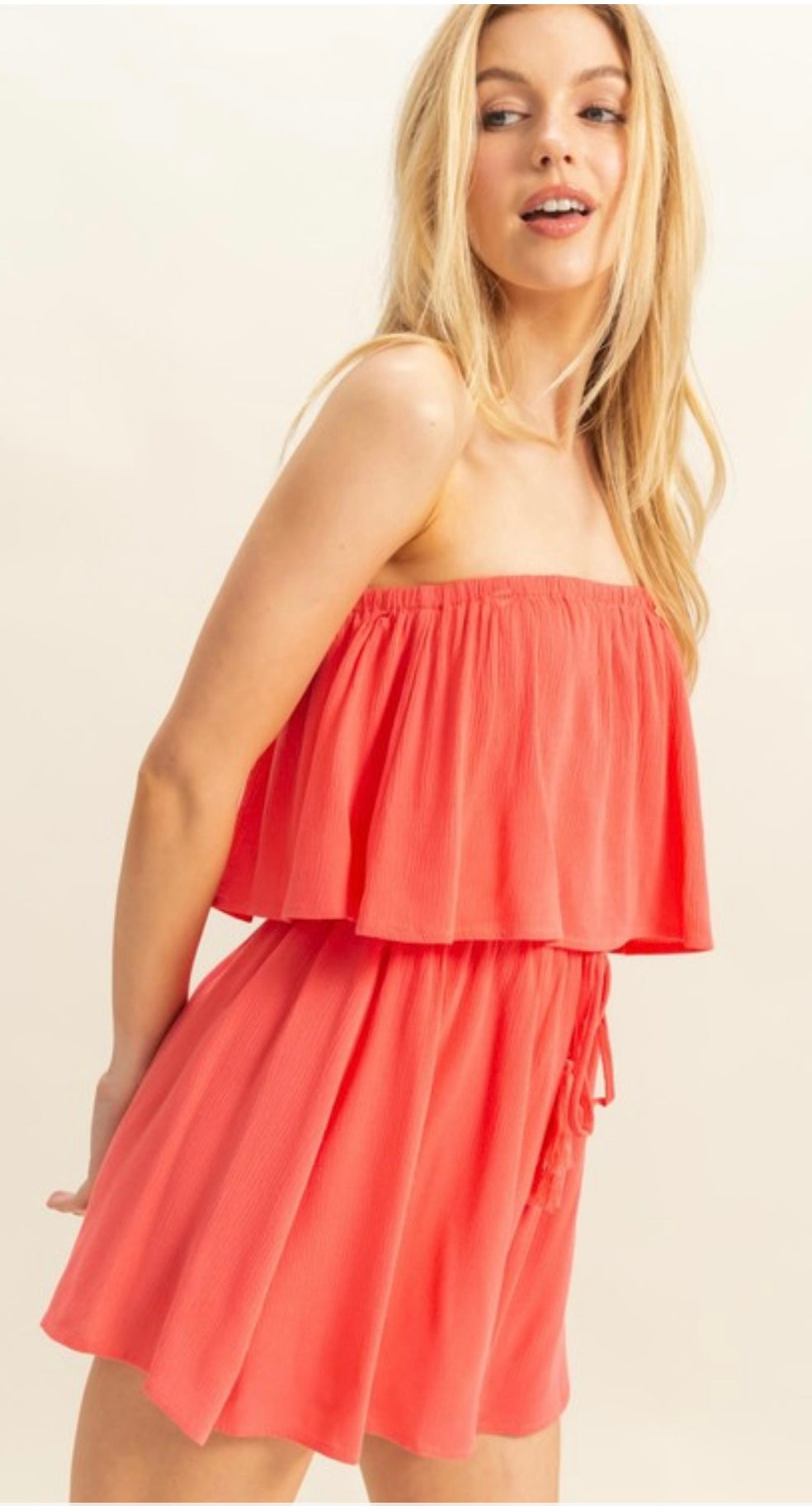Coral Romper