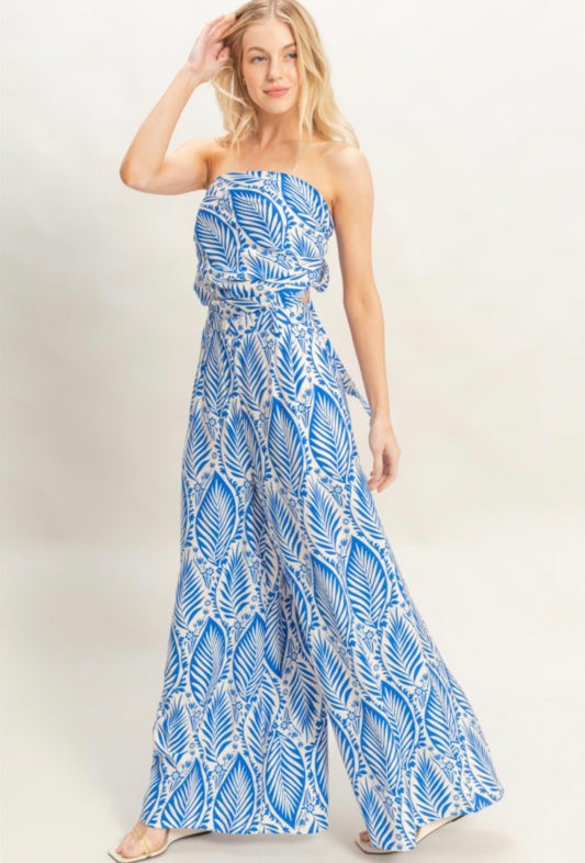 Blue Two piece Set