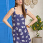 Linen Blend Seashell Mini Dress