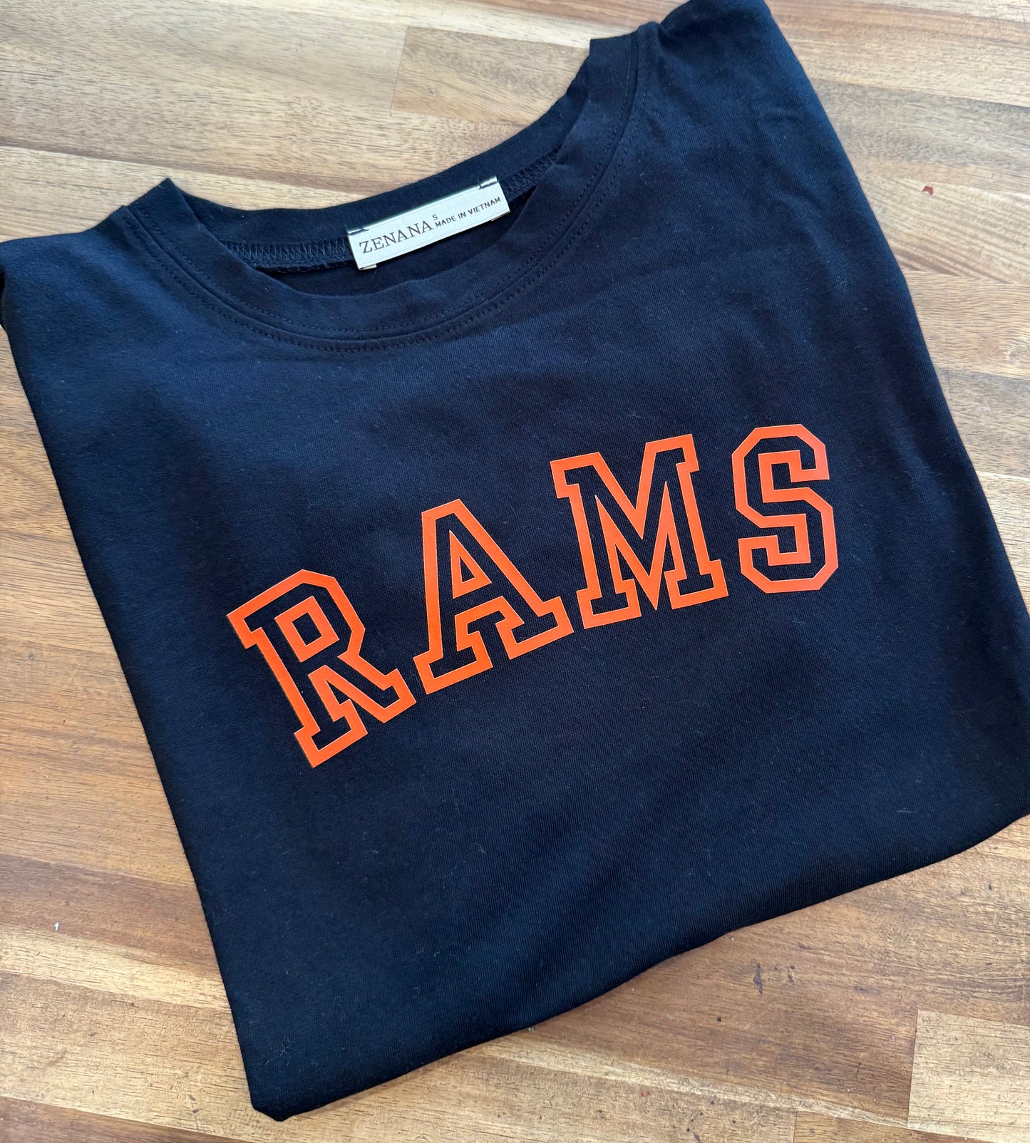 Black Rams Cropped Tee