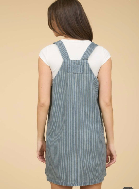 Stripe Overall Dress
