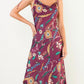 Tie Strap Floral Midi Dress