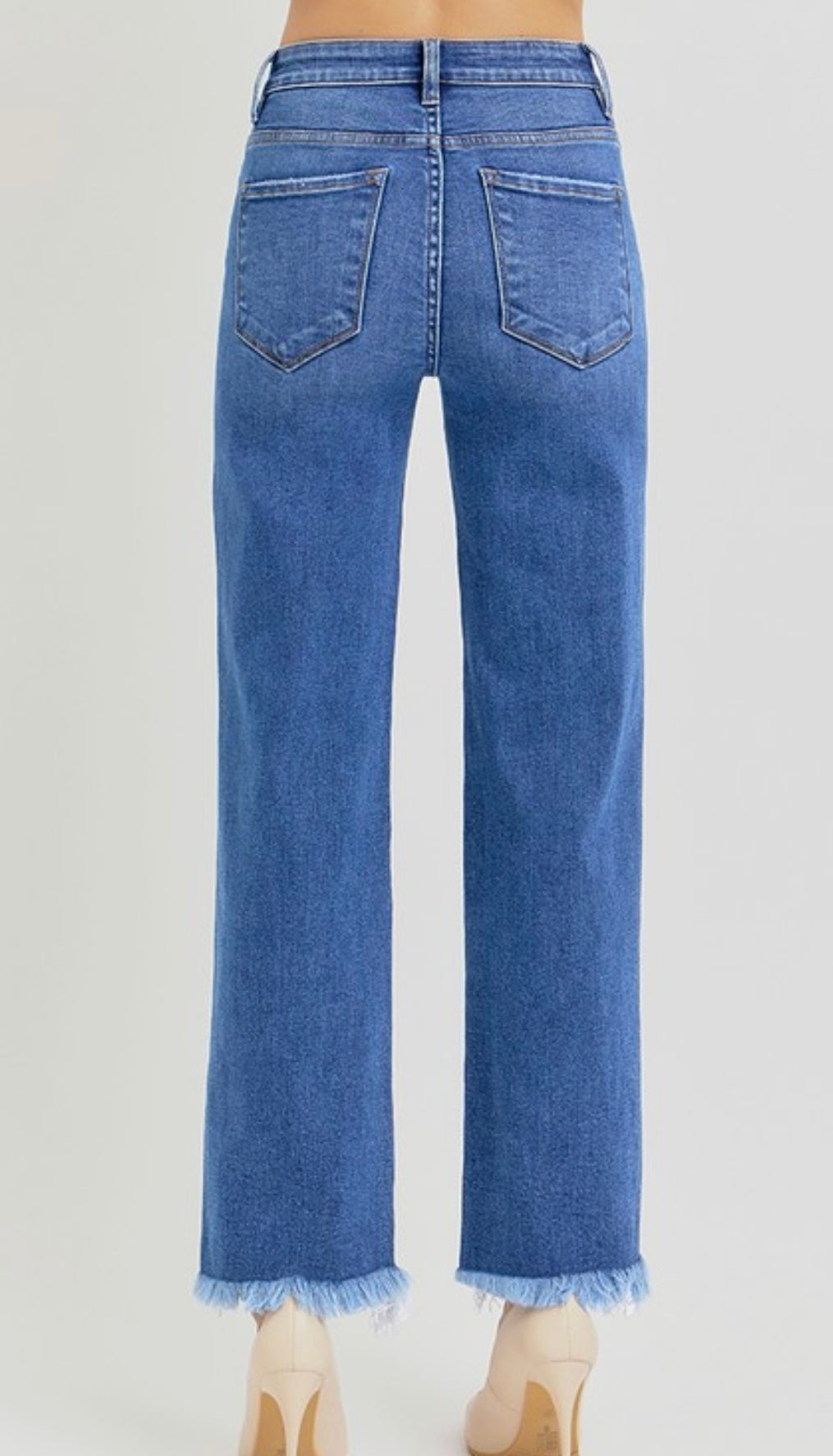 Tummy Control High Rise Straight Jeans