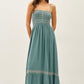 Embroidered Maxi Dress Two Colors