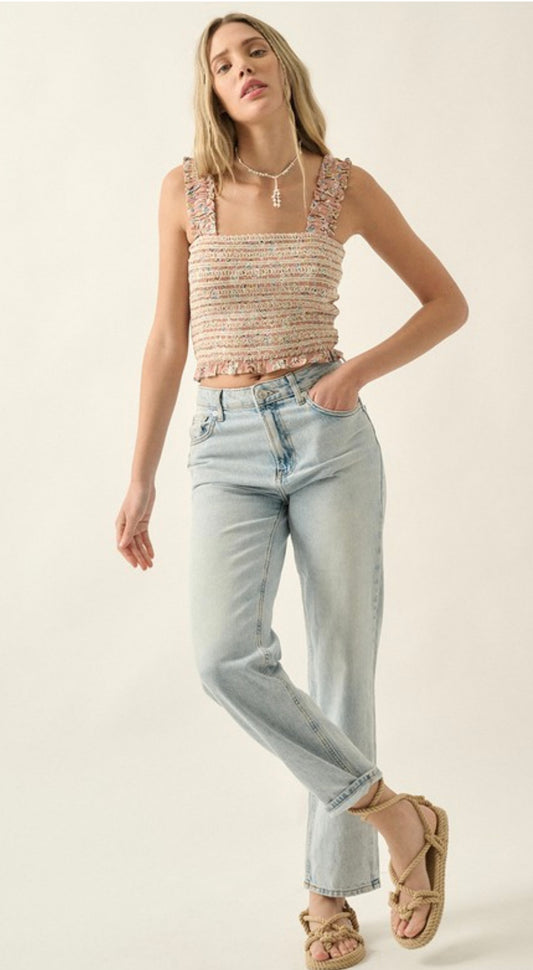 Paisley Smock Tank Top