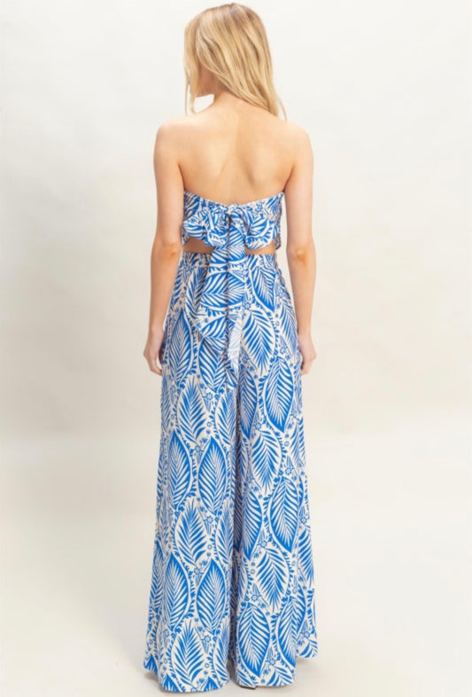 Blue Two piece Set