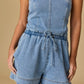 Hailey Tube Top Denim Romper