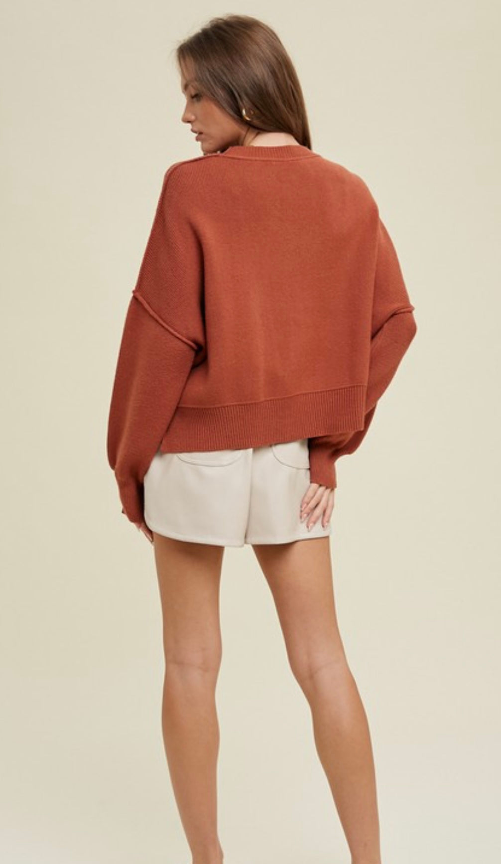 Relaxed Side Slit Sweater 2 Colors