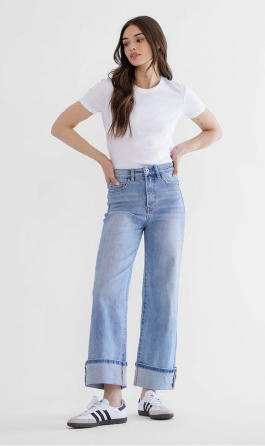 Capri Blue High Rise Jeans