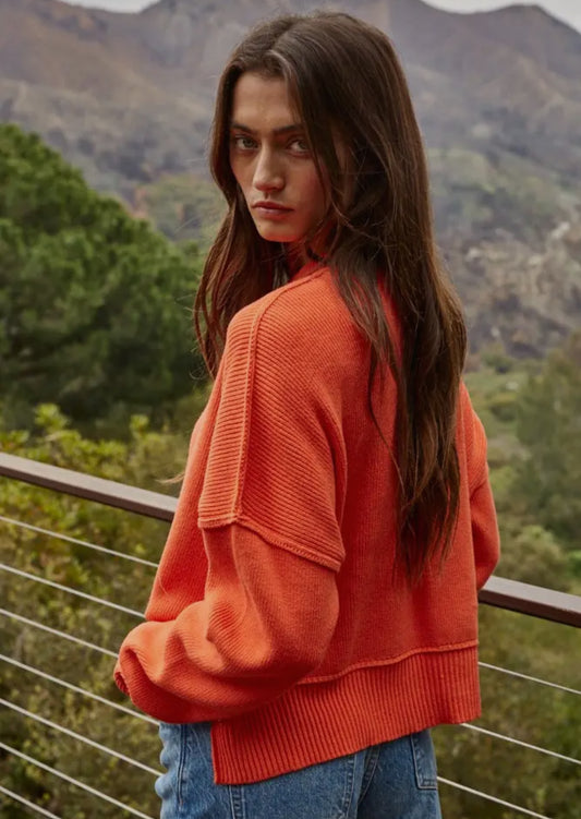 Ribbed Knit Sweater