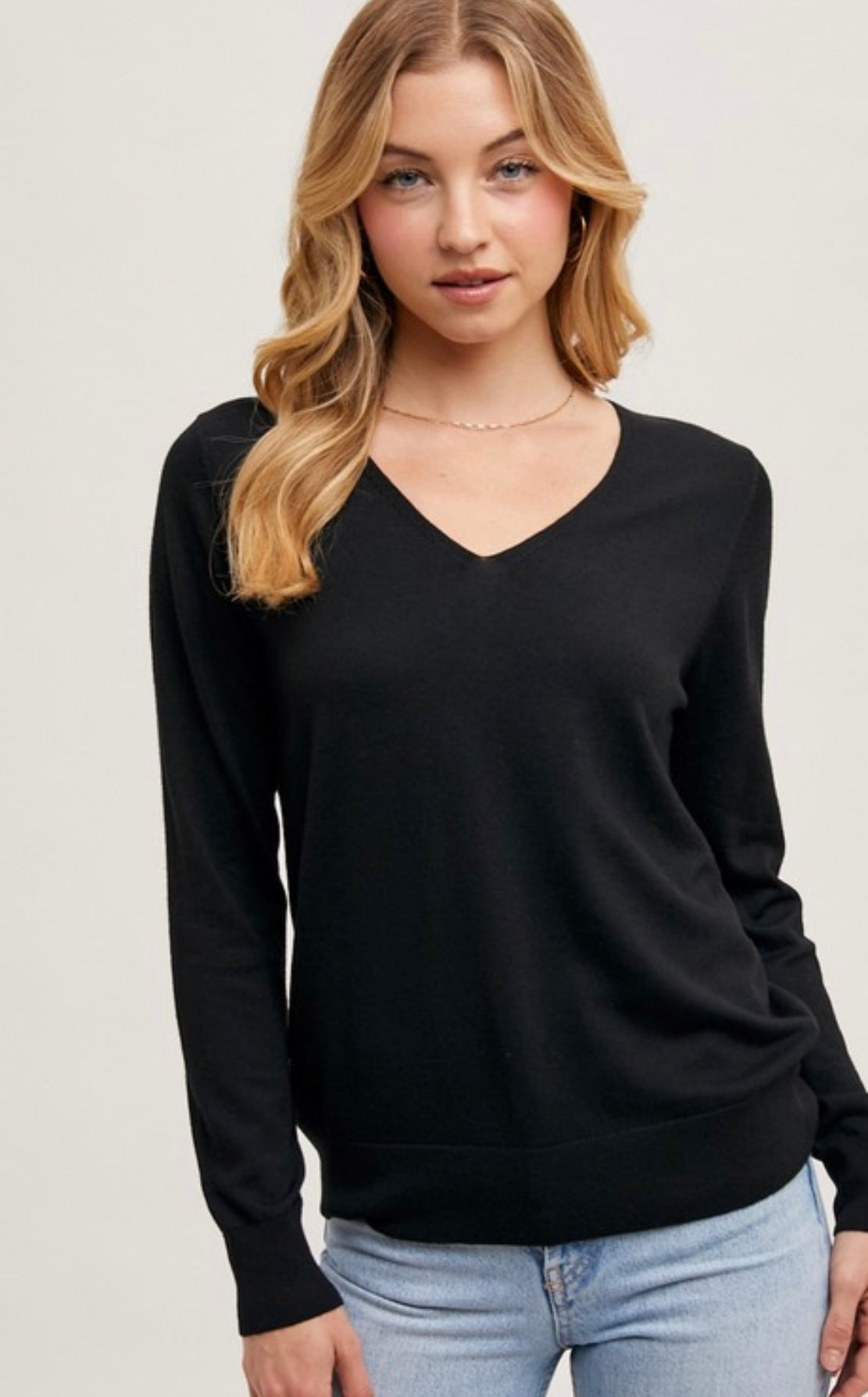 V-Neck Light Weight Sweater
