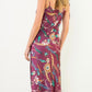 Tie Strap Floral Midi Dress