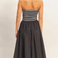 Strapless Midi Dress