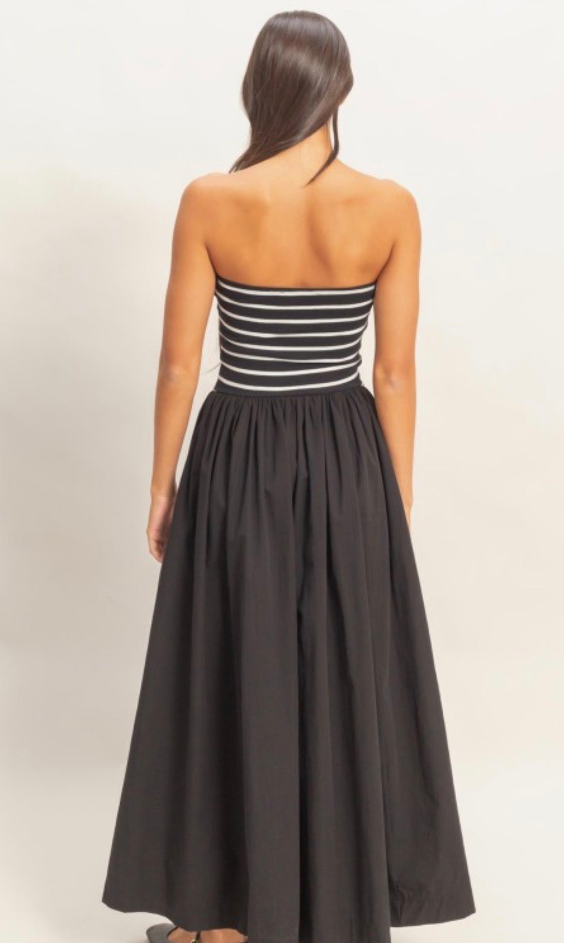 Strapless Midi Dress