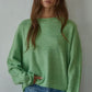 Rolled Round Neck Sweater