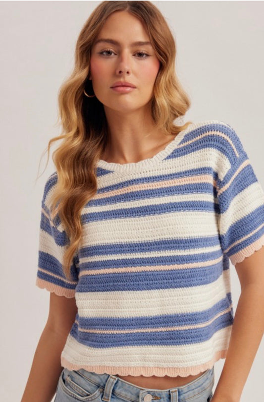 Multi Color Striped Sweater