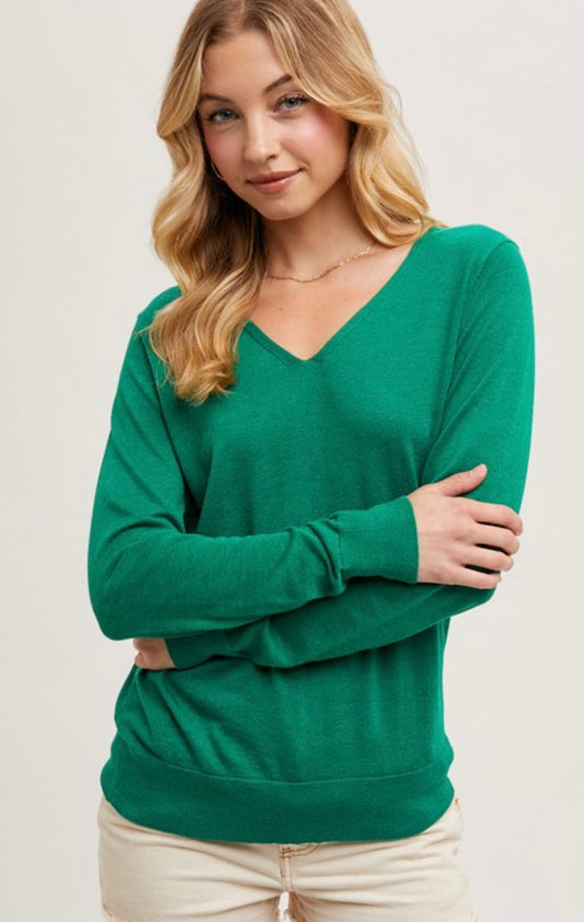 V-Neck Light Weight Sweater