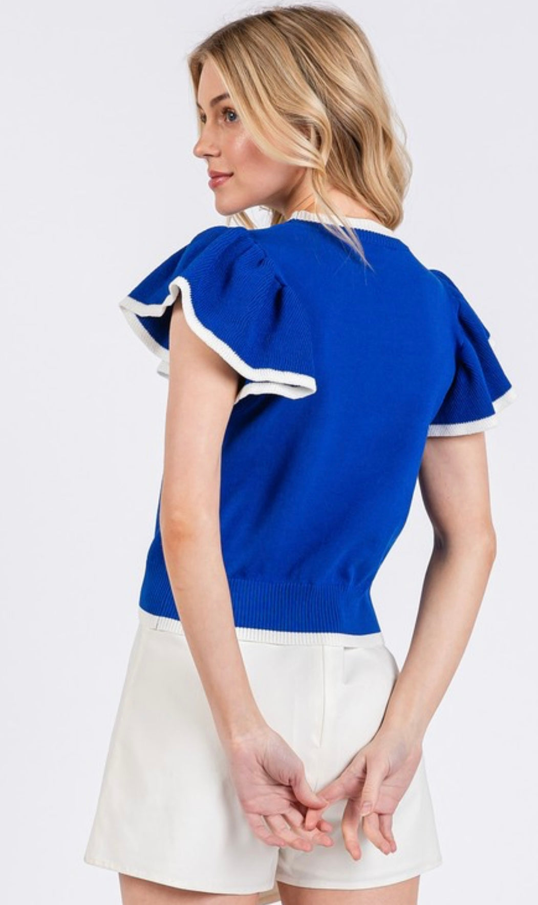 Ruffle knit Top